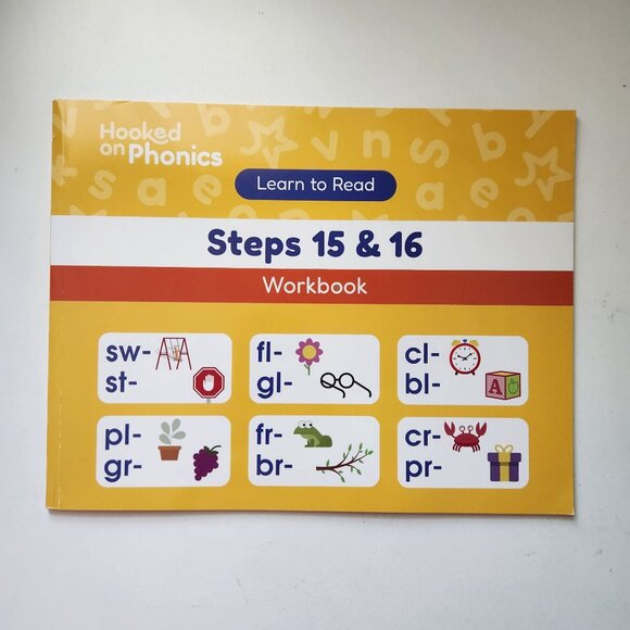 Hooked On Phonics Learn To Read Steps 15 & 16 Workbook & 2 Storybooks Educationa - Picture 2 of 8